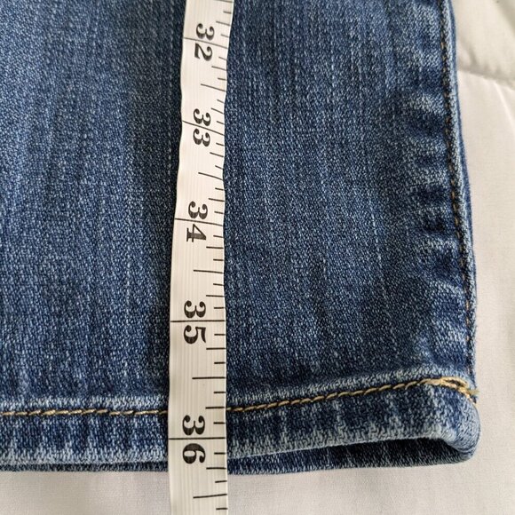 7 For All Mankind Jeans Women's 26 Blue Josefina Skinny Boyfriend Button-Fly - Picture 16 of 16